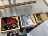 Assorted contents of cabinet drawers lot