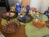 Large Group of Glassware & Ceramic Items - Fenton, Carnival Glass, Fioriware & More