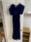 Antique Blue Velvet Women's Dress