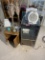 Stereo cabinet, fans, wooden cabinet etc