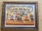 Vintage framed print Jack J Rosenfeld Carousel