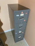 Metal file cabinet