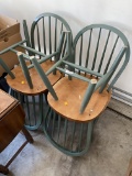 Group lot of four chairs