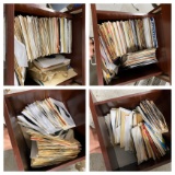 File cabinet full of 45 records