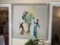 Framed vintage Italian Handkerchief w/Dali Illustration