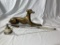 Brass Greyhound & Candle Snuffer