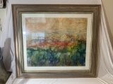 Framed Watercolor Painting by M Tischler