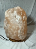 Salt Stone Lamp.  Measuring 12 inches High