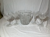 Waterford Crystal Stemware and Ice Bucket