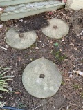3 Antique 21 inch Mill Stones