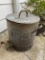 Antique Metal Dispenser Container with Lid