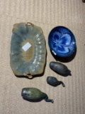 Group lot of signed art pottery