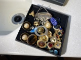 Group of assorted vintage jewelry including Sterling Silver