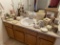 Large lot of decorative items in bathroom