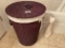 Laundry hamper and ceramic decorative cat