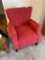 Nice red upholstered chair