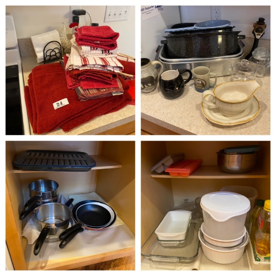 Large lot of assorted kitchen items