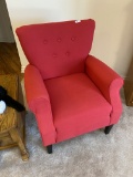 Nice red upholstered chair