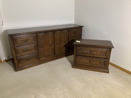 Style Mark American Dresser and Side Stand.  See Photos.