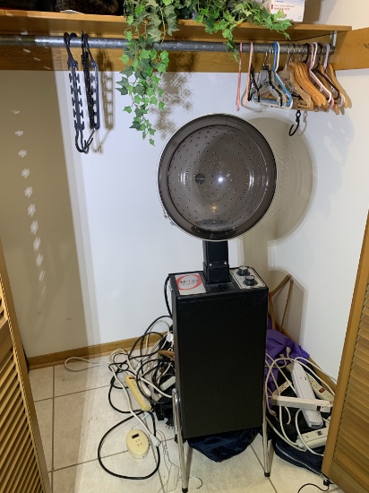 Clean Out Hall Closet -  Power Cords, Milo by Highland Hair Dryer, & Hats