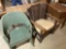 Wicker Chair, Antique armchair, sewing machine, cedar chest
