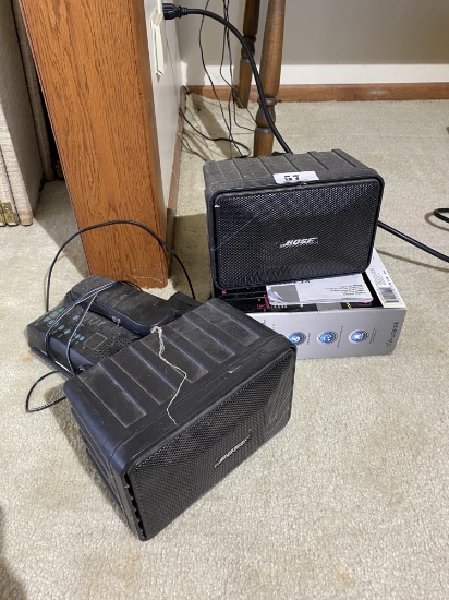 Bose Speakers, Phone, wifi radio tuner in box