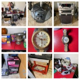 Microphone Stand, Electronics, Seiko Watch, Hair Curlers & More.  See Photos.