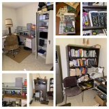 Office Clean Out - Desk, Filing Cabinet, Office Chair, Lamp, Office Supplies & More