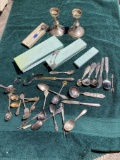 Elaborate Norway Pewter Spoons, sterling etc