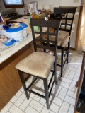 Pair of tall bar or counter chairs