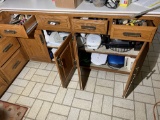 Cupboard and drawer contents lot