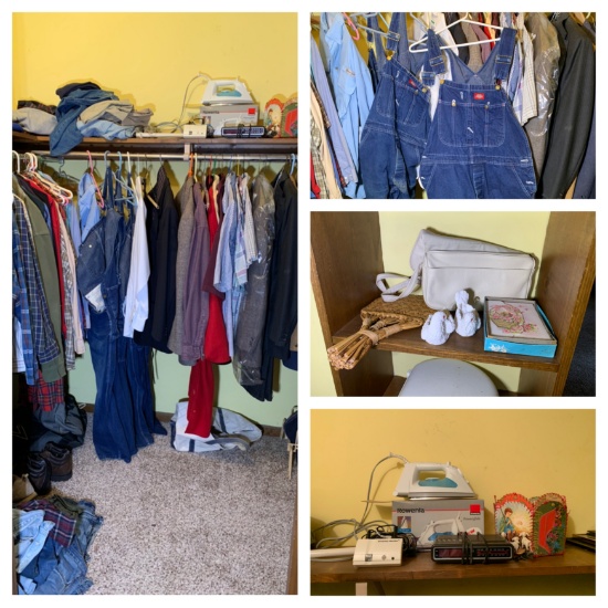 Closet Clean Out - Clothing, Iron, Decorative Items and More