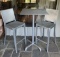 Emeco By Starck High Top Table and with 2 Stools