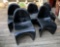 5 Alphaville Design Fiberglass Chairs - Vern Panton style