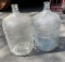 2 Glass Demijohn Bottles