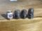 Group of 4 antique sterling silver sewing thimbles