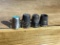 Group of 4 antique sterling silver sewing thimbles