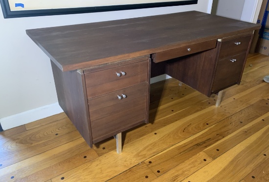 Walnut Mid-century Modern Desk