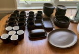 Langley English Made Modern Stoneware Dining set