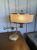 Unusual Mid-century Modern Lamp with Mica Shade