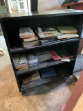 Group of Vintage Books with Bookcase