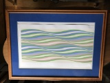 Bridget Riley Silkscreen print, 