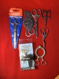 7 Pairs of Scissors.  Some New in Package.  See Photos For Extra Details