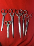 6 Pairs of Ornate Scissors.  See Photos For Extra Details
