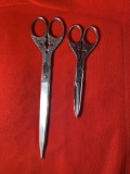 2 Pairs of Ornate Scissors.  See Photos For Extra Details