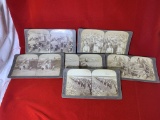 6 Good Military Stereograph Cards