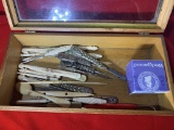 Case Full of Bone and Metal Crochet Hooks