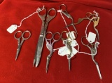 7 Pairs of Ornate Scissors