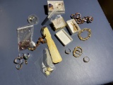 Group lot of gold and silver jewelry