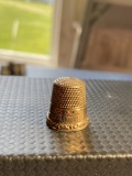 Antique 10k gold thimble